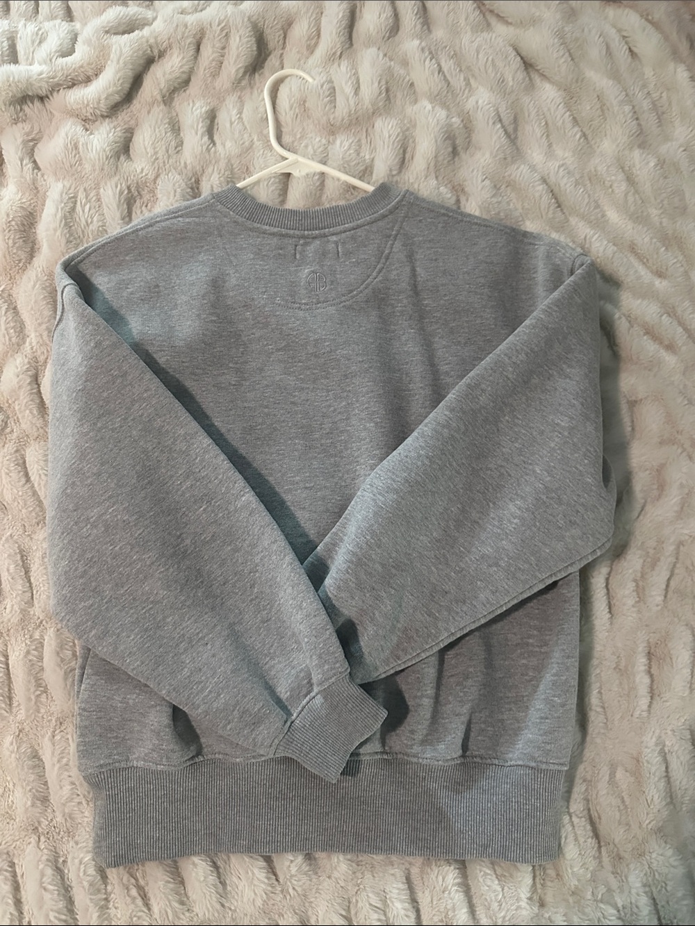 Anine Bing Gray Logo Crewneck Sweatshirt - Picture 8 of 8